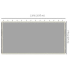 Outsunny - Moustiquaire de rechange pour gazebo 10 pi L x 13 pi l, blanc-Convient à la plupart des tonnelles 4 panneaux de 10 po x 13 po (3x4m)  