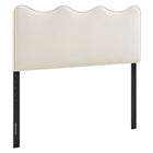 Modway - Athena Velours de performance résistant aux taches Tête de lit King Size, Albâtre-Velours de performance résistant aux taches