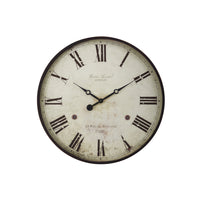 Monarch Specialties - Horloge - 20 po Rond - Horloge Murale - Brun Antique - Transitionnel-Une horloge murale ronde simple et tendance de 20 pouces en marron antique ajoute une touche décorative antique à tout espace