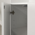 South Shore - Liora - Bibliothèque 4 portes et rangement ouvert modulaire- Blanc solide-Entretien: Nettoyer avec un linge sec