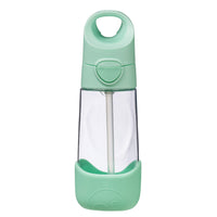 b.box - Bouteille Tritan - 450ml - Menthe Verte-Forme triangulaire unique, facile à saisir pour les enfants