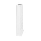 Prepac - Cabinet d'affichage haut à 3 colonnes 51 po, cabinet de rangement pour DVD avec 21 étagères ajustables - Blanc-Dimensions assemblées : 56 po L x 51 po H x 8,75 po P