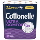 Cottonelle - Papier hygiénique Cottonelle Ultra Comfort - papier hygiénique robuste - Paquet de 24-Papier hygiénique Cottonelle Ultra Comfort, 24 méga rouleaux, 244 feuilles par rouleau
