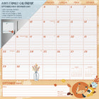 DateWorks - Calendrier Mural Magnétique Familial de 16 Mois 2025 Family - 12 po x 12 po - Anglais-Janvier 2025 - Décembre 2025