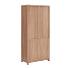 Manhattan Comfort - Jodie 31 po Bibliothèque Mid-Century Moderne - Érable - Lot de 3-Cadre surélevé avec pieds en bois manufacturé pour la mode et la durabilité