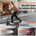 Gyrocopters - Trottinette électrique Flash 6.0 pour adultes et adolescents - Vitesse 30 km/h - Autonomie 30 km - 350 W - Noir-Sécurité : Homologué UL 2272