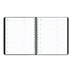 Blueline - 2026 Agenda hebdomadaire Essential - 8 po x 6-1/2 po - Noir - Bilingue-Section pour numéros de téléphone et adresses