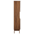Modway - Render Grand Armoire de rangement de salle de bain in Noyer-Assemblée requise