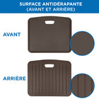 Mount-It! - Tapis anti-fatigue, 18 po x 22 po, Marron-Surface antidérapante