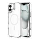 AXS - Crystal Shield Étui D3O fabriqué avec du plastique recyclé MagSafe compatible pour Apple iPhone 16 Plus - Clear-Design minimaliste offrant une protection contre les chutes de 6 pieds