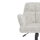 Brassex - Dayton Chaise de bureau - grise-roulettes doubles en nylon pour une mobilité facile