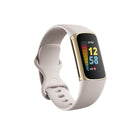 Fitbit - Charge 5 - Blanc Lunaire/Or Doux-Bluetooth