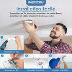 Impotek - Luminaire encastré orientable DEL 4 po 9W 5CCT gradable – Paquet de 12-7