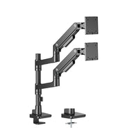 Amer Mounts - HYDRA Elite Bras double moniteur pour écran 17 po - 49 po - Noir-Poids Support 20 kg (44 lb) par écran : repositionnez facilement les grands moniteurs incurvés/plats
