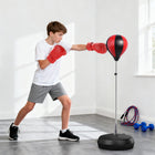 Soozier - Ensemble de ballon de boxe d’entraînement avec gants-Support à ressort pour un rebond sécurisé 