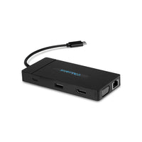 Aluratek - Hub multimédia USB Type-C et lecteur de carte avec HDMI/VGA-USB 3.2 : vitesse de transfert élevée de 5 Gbit/s