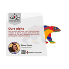 Oscardo - Gobelet avec motif artistique autochtone Alpha Bear de Dawn Oman-Couvercle transparent anti-déversement avec fermeture à glissière et finition antidérapante en caoutchouc pour une utilisation sécurisée, confortable et adaptée aux déplacements.