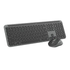 Logitech - MK955 Signature Slim ensemble clavier et souris sans fil - Graphite-Travaillez sur plusieurs ordinateurs: déplacez-vous simplement entre votre ordinateur personnel et votre ordinateur professionnel grâce à cet ensemble clavier et souris sans fil discret