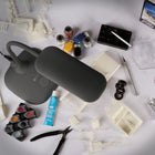 OttLite - Lampe de bureau LED Flexible Soft Touch - Clearsun - Gris foncé-La hauteur se règle de 8 à 18 pouces