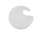 Plata Import Tommy Table d'appoint ronde de 21,5 po de largeur - Blanche-Plateau de table de couleur blanche avec un diamètre de 20".