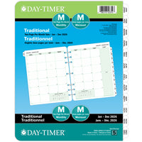 Day-Timer - Recharge datee 2026 2 pages/mois folio - 11 po H x 8 1/2 po l - bilingue-Format des pages : 11 po H x 8 1/2 po l