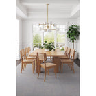 Manhattan Comfort - Lot de 2 chaises de salle à manger Giverny 18,11 po style industriel chic - Nature-Canne naturelle fine fabriquée à partir de véritable rotin en bois