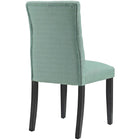 Modway - Duchess Tissu Chaise à manger Ensemble de 4 - Laguna-Capsules de pied non marquées
