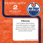 Turner Sports - 2026 Oilers D'edmonton Calendrier de Bureau Boîte Quotidiennement - 13,7 cm L x 13,7 cm H - Anglais-Support intégré