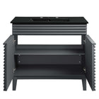 Modway - Render 36" Vanette de salle de bain - Gris Noir-8