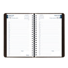 Blueline - 2024-2025 agenda académique quotidien/mensuel  - 8 po x 5 po - Noir - Bilingue-Calendrier mensuel au début de chaque mois