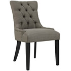 Modway - Regent Tissu Fauteuil d’appoint de salle à manger Ensemble de 2 - Granite-Rembourrage en mousse dense pour le confort