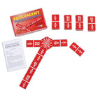Dominos à fractions équivalentes Learning Advantage -RENDRE LES FRACTIONS AMUSANTES -- Ce jeu de mathématiques comprend 47 dominos fractionnaires, une tuile de départ hexagonale et des instructions. Les fractions contiennent des dénominateurs de 2 à 24. Plusieurs formats de jeu permettent de jouer en solo ou en groupe.