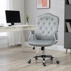 Vinsetto - Chaise de bureau à domicile réglable avec fonction d’inclinaison - gris-Faites une pause et détendez‑vous grâce à la fonction d’inclinaison