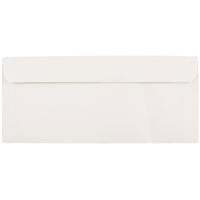 JAM Paper Enveloppes format livret à rabat commercial gommé, 3 7/8 x 8 7/8 po, blanches, 1000 par paquet-Blanc