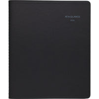 AT-A-GLANCE - Cahier de rendez-vous hebdomadaire/mensuel QuickNotes 2026 - 9 7/8 po H x 8 po l - noir - bilingue-12 mois avec onglet : janvier 2026 à décembre 2026