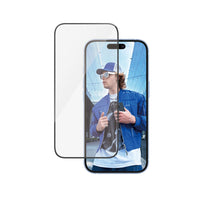PanzerGlass - Ultra-Wide Fit Protecteur d'écran iPhone 16/15 - Transparent-Ultra-Wide Fit Scratch protège votre appareil des rayures