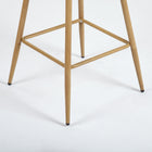 Homy Casa - Tabourets de Bar 26'' avec Siège Tissu Beige - Paquet de 2-Utilisation Polyvalente : Convient aux îlots de cuisine bars à petit-déjeuner, et autres espaces de repas ou de détente.