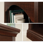 Sauder - Bibliothèque Arch à 5 étagères - Cerisier Select-La sécurité avant tout: Kit d'ancrage mural fourni pour prévenir les accidents de basculement