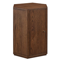 Modway - Kade Facettés Bois Table d’appoint - Noyer-Table d’accent moderne facettée
