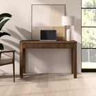 Hudson&Canal - Bureau rectangulaire cannelé Mendoza - 48 po l - Noyer satiné-Nettoyer avec un chiffon doux et sec, sans produits chimiques agressifs ni produits de nettoyage abrasifs