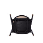Manhattan Comfort - Versailles fauteuil style industriel chic 23,62" - noir et cannage naturel - lot de 2-10