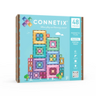 Connetix - Pack Portail Pastel, Contenant 48 Pièces-Ensemble de 48 pièces - Contient 8 x grands portails, 8 x portails standards et 32 x mini-carrés magnétiques