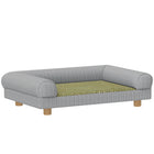 PawHut - Sofa, lit de canapé pour petits chatons et chatons d’intérieur - gris-Tissu en velours côtelé doux pour les pattes, idéal pour le repos des petits chiens 