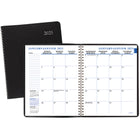 Staples - Agenda mensuel 2025 - 8 3/4 po H x 6 7/8 po l - Noir - Bilingue-Format des pages : 8 3/4 po H x 6 7/8 po l