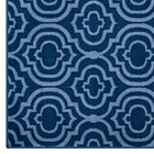 Modway - Frame Treillis marocain de transition Tapis de 5 pi l x 8 pi L - Bleu marocain et bleu clair-Polypropylène 100% à thermofixation douce