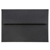JAM Paper - Enveloppes d'invitation A1 4 barres - 3,625 x 5,125 - lin noir - Paquet de 50-Parfait pour les cartes de voeux, les invitations, les mariages ou toute autre annonce