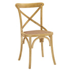 Modway - Gear Fauteuil d’appoint de salle à manger Ensemble de 4 - Naturel-6