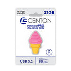 Centon - lecteur flash USB 3.2 Gen1- Crème glacée 32GB - Rose-Capacité : 32GB USB-A Génération 3.2