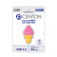 Centon - lecteur flash USB 3.2 Gen1- Crème glacée 32GB - Rose-Capacité : 32GB USB-A Génération 3.2