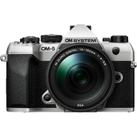 OM SYSTEM - Caméra sans miroir avec objectif 14-150mm f/4-5,6 II  OM-5 Mark II - Argent-Conçu pour stimuler la créativité, l'OM-5 Mark II dispose d'un bouton CP dédié pour un accès rapide à sa suite de fonctionnalités de photographie informatique